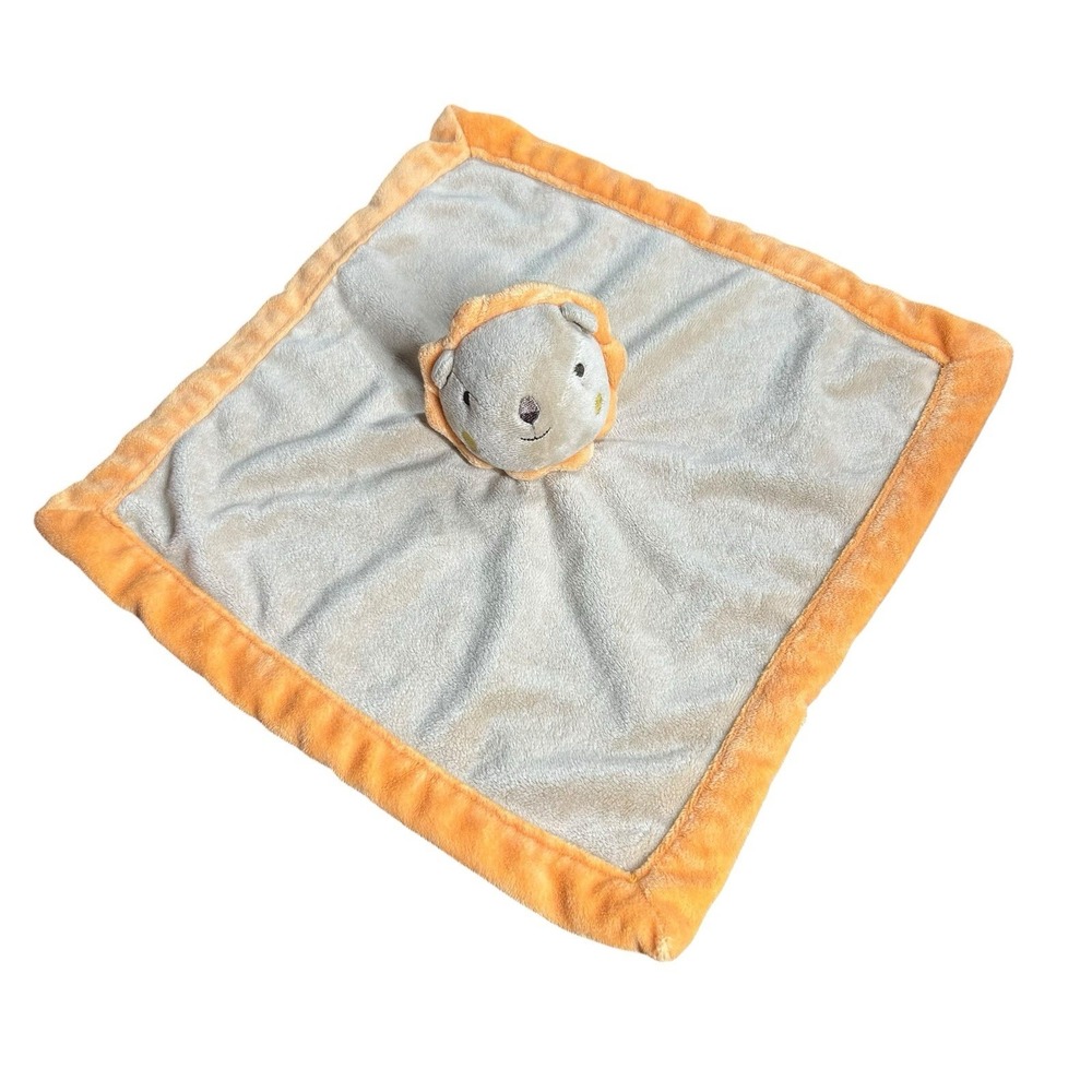 Tiddliwinks Lion Security Blanket Lovey Brown Orange Plush Baby Stuffed Animal